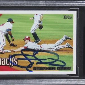 Diamondbacks Stephen Drew Authentic Signed 2010 Topps #274 Card BAS Slabbed