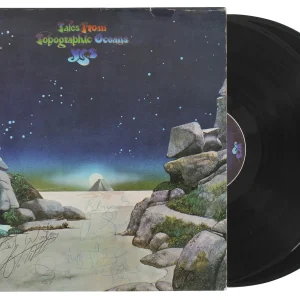 Yes (4) Anderson Squire Wakeman & Howe Signed Album Cover W/ Vinyl BAS #AC26842