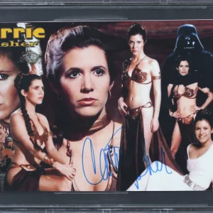 Carrie Fisher Star Wars Authentic Signed 8x10 Photo Autographed BAS Slabbed