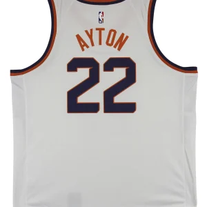 Suns DeAndre Ayton White Nike Swingman Size 56 Jersey Un-signed
