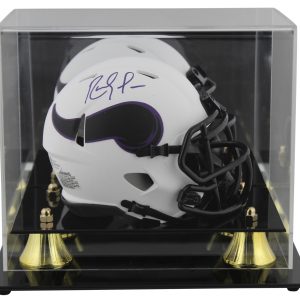 Vikings Randy Moss Authentic Signed Lunar Mini Helmet w/ Case BAS Witnessed