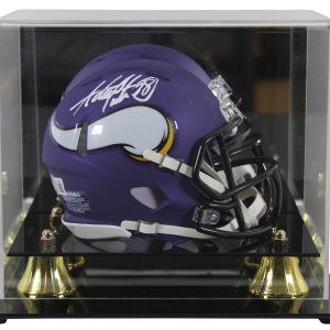 Vikings Adrian Peterson Authentic Signed Mini Helmet W/ Case BAS Witness