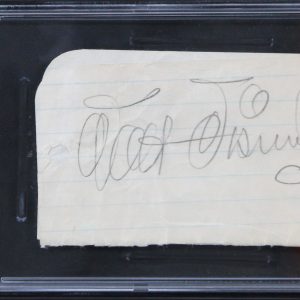 Walt Disney Authentic Signed 2.75x4.25 Cut Signature Sears LOA & PSA/DNA Slabbed