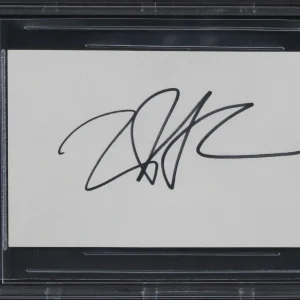 Tupac Shakur Rapper Authentic Signed 3x5 Index Card Autographed BAS Slabbed