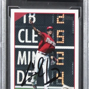 Diamondbacks Chris Young Authentic Signed 2009 Topps #ARI7 Card BAS Slabbed