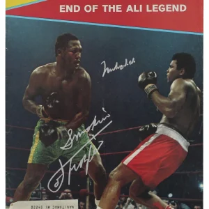 Muhammad Ali & Joe Frazier Signed 1971 Sports Illustrated Magazine BAS #AC26716