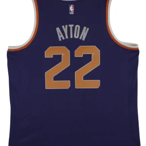 Suns DeAndre Ayton Purple Nike Swingman Size 52 Jersey Un-signed