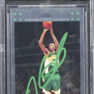 Sonics Kevin Durant Signed 2007 Topps Chrome #131 Rookie Card Auto 10! BAS Slab