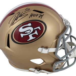 49ers Patrick Willis "HOF 24" Signed Full Size Speed Rep Helmet BAS Witnessed