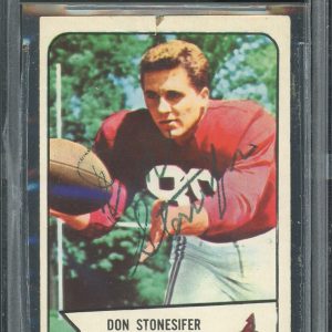 Cardinals Don Stonesifer Authentic Signed 1954 Bowman #48 Card BAS Slabbed