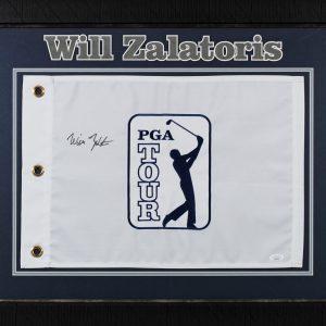 Will Zalatoris Authentic Signed & Framed PGA TOUR Pin Flag JSA #AN43954