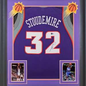 Amar'e Stoudemire Authentic Signed Purple Pro Style Framed Jersey BAS Witnessed