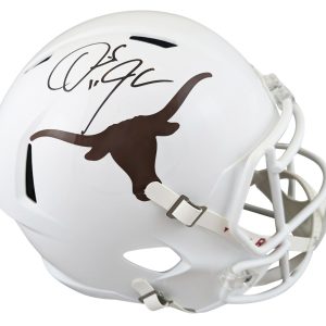 Texas Derrick Johnson Authentic Signed Full Size Speed Rep Helmet BAS Witnessed