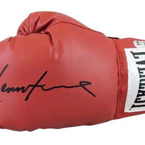 Lennox Lewis Authentic Signed Red Left Hand Everlast Boxing Glove BAS Witnessed