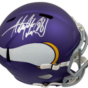 Adrian Peterson Signed Minnesota Vikings Replica Speed Full Size Helmet Beckett