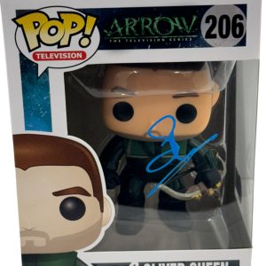 Stephen Amell Signed Oliver Queen Arrow Funko Figure 206 Autograph Beckett