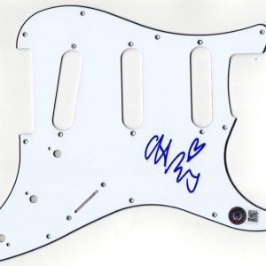 Chris Martin Coldplay Signed Stratocaster Pickguard Guitar Autograph Beckett