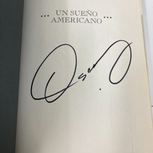 Oscar De La Hoya Signed Un Sueno Americano Hardcover Book Authentic Autograph