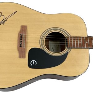 Zach Bryan Signed Epiphone Full Size Acoustic Guitar Authentic Autograph Beckett