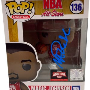 Magic Johnson Signed Funko NBA All Star Lakers Authentic Autograph Beckett