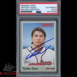 Triston Casas signed 2019 Topps Heritage Card PSA DNA Slab Red Sox Auto C2462