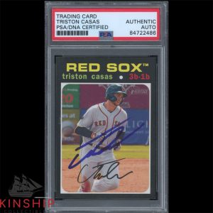 Triston Casas signed 2020 Topps Trading Card PSA DNA Slab Red Sox Auto C2461