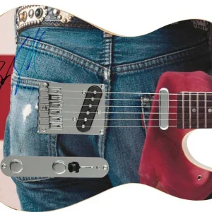 Bruce Springsteen Autographed Signed USA Butt Photo Graphics Guitar