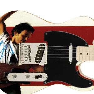 Bruce Springsteen Autographed Signed Born in USA Photo Graphics Fender Guitar