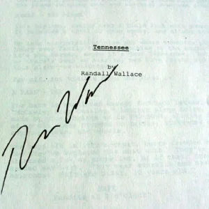 Randall Wallace Autographed Signed Tennessee Script