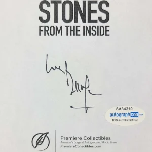 The Rolling Stones Bill Wyman Autographed Signed Book ACOA