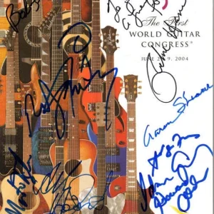 World Guitar Congress 04 Magazine Signed by 9 Havens Friedman+