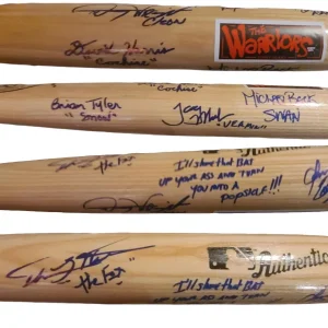 Warriors Cast Autographed X7 Baseball Bat James Remar +6 Exact Photo Proof