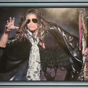 Aerosmith Steven Tyler Autographed Framed 24x36 Canvas Photo Print