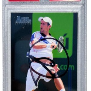 NOVAK DJOKOVIC SIGNED 2011 ACE AUTHENTIC STRAIGHT SETS CARD #79 AUTO PSA/DNA