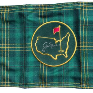 JACK NICKLAUS SIGNED TARTAN 1934 BERKMANS MASTERS FLAG AUGUSTA NATIONAL JSA LOA
