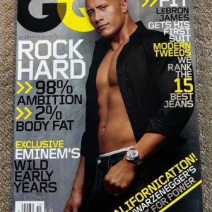 The Rock Dwayne Johnson GQ Magazine Newsstand Copy Never Read WWE