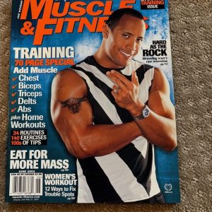 The Rock Dwayne Johnson Muscle and Fitness Magazine Newsstand Copy WWE WWF