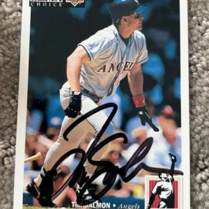 TIM SALMON SIGNED AUTOGRAPHED 1994 UD Collectors Choice #251 CARD ANGELS