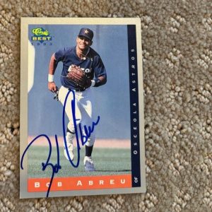 1993 Classic Best #24 Bob Bobby Abreu signed autographed card Phillies