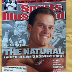 Tom Brady Sports Illustrated Magazine SI Rookie New England Patriots 2002