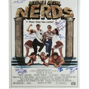 Revenge Of The Nerds Cast Autographed Full Sized Movie Poster Exact Proof
