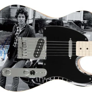 Bruce Springsteen Autographed Signed New Jersey Photo Graphics Fender Guitar