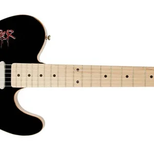 Alice Cooper Autographed Blood Dripping Photo Graphics Fender Guitar