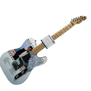 Bruce Springsteen Autographed Signed Custom Fender Graphics Photo Guitar ACOA