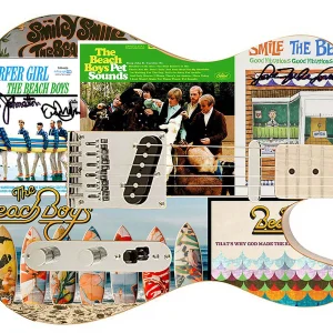 The Beach Boys Autographed Albums Photo Graphics Fender Guitar Exact Proof ACOA