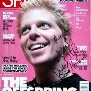 Offspring Dexter Holland Autographed Signed Spin Magazine