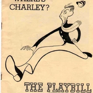 Ray Bolger Autographed Signed Where's Charley 1950 Playbill A