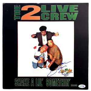 2 Live Crew Chris Won Fresh Kid Ice Signed Album Sleeve ACOA