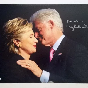 Bill and Hillary Clinton Autographed Signed 11x14 Photo