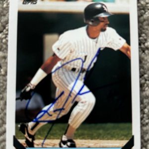 1993 Topps Lance Johnson signed autographed Chicago White Sox #94 Card
